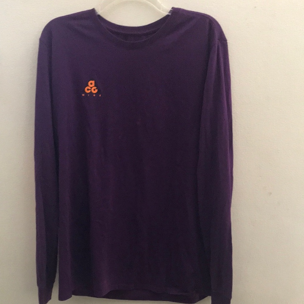 Nike acg Long Sleeve Shirt with Orange Logo